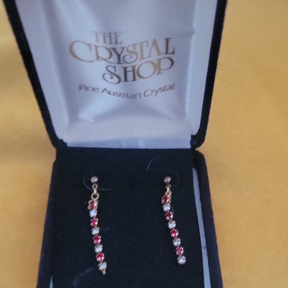 Red and Gold Earrings